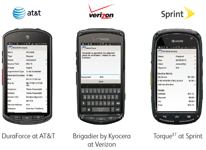 rugged phones designed for field service technicians